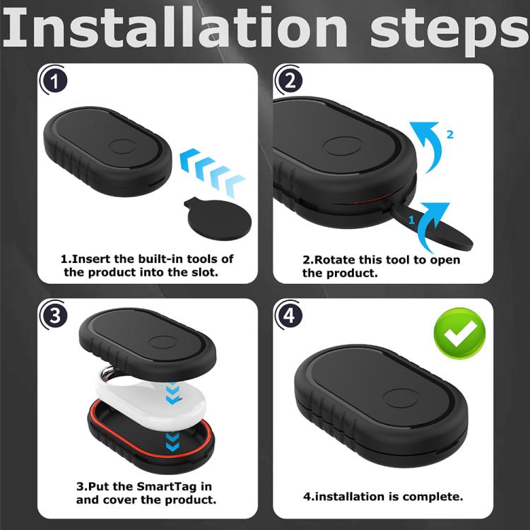 For Samsung Galaxy SmartTag2 Positioning Anti-lost Device Adhesive Waterproof Protective Cover