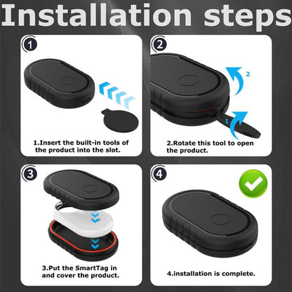 For Samsung Galaxy SmartTag2 Positioning Anti-lost Device Adhesive Waterproof Protective Cover