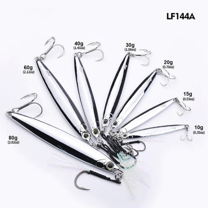 Leurre en alliage de zinc PROBEROS LF144, longue distance de lancer, récupération rapide, pour maquereau espagnol, imitation miroir, 15g, 20g, 30g, 40g, 60g, 80g, 10g