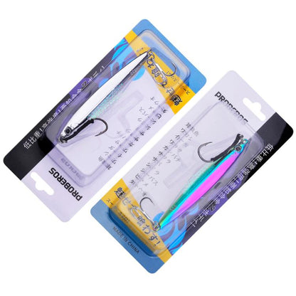 Leurre en alliage de zinc PROBEROS LF144, longue distance de lancer, récupération rapide, pour maquereau espagnol, imitation miroir, 15g, 20g, 30g, 40g, 60g, 80g, 10g