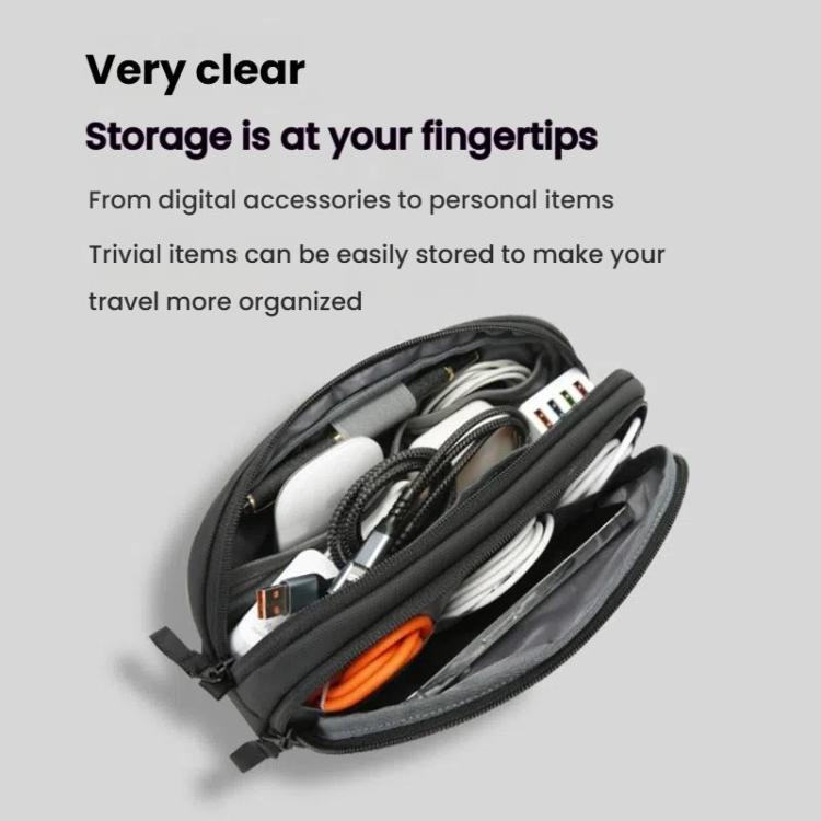 BANGE 3067 Travel Digital Storage Bag Multi-compartment Data Cable Daily Business Trip Handbag
