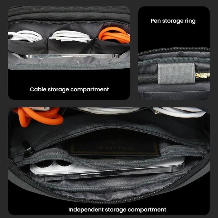 BANGE 3067 Travel Digital Storage Bag Multi-compartment Data Cable Daily Business Trip Handbag