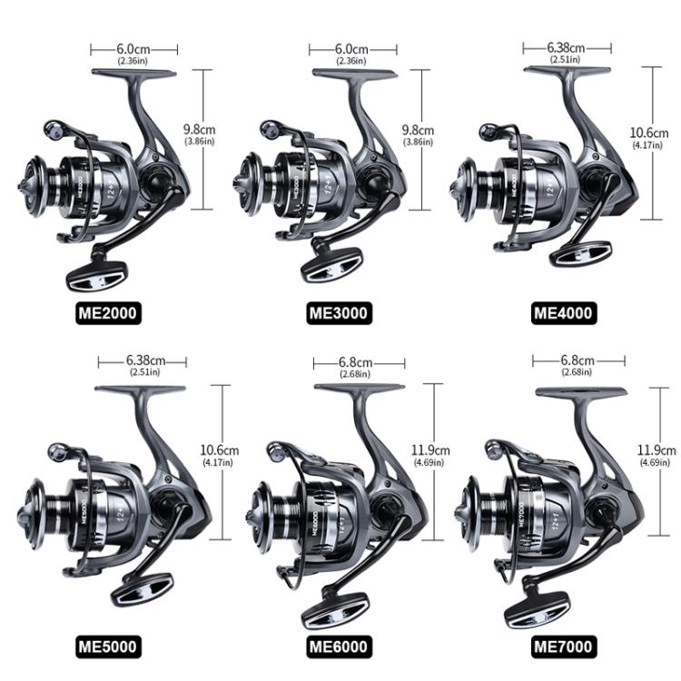 Moulinet Spinning LUYA Sea Long Casting Bras oscillant métallique CNC, PROBEROS ME2000, PROBEROS ME3000, PROBEROS ME4000, PROBEROS ME5000, PROBEROS ME6000, PROBEROS ME7000
