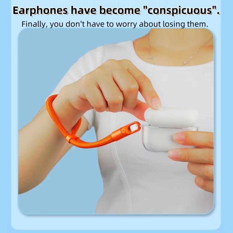 Smartphone Lanyard with Adjustable Wrist Strap Self-Locking 360-degree Rotating Anti-Tangle Design With TPU Clip, Wrist Green, Wrist Black, Wrist Orange