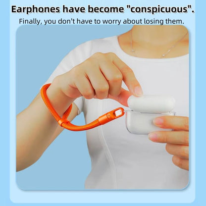 Smartphone Lanyard with Adjustable Wrist Strap Self-Locking 360-degree Rotating Anti-Tangle Design With TPU Clip, Wrist Green, Wrist Black, Wrist Orange