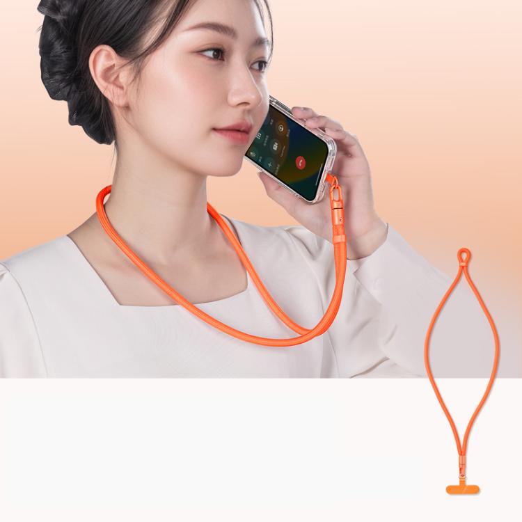 Adjustable Phone Lanyard With Self-Locking 360-Degree Rotatable Anti-Tangle Design & TPU Clip, Neck Black, Neck Orange, Neck Green, Crossbody Black, Crossbody Orange, Crossbody Green