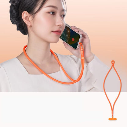Adjustable Phone Lanyard With Self-Locking 360-Degree Rotatable Anti-Tangle Design & TPU Clip, Neck Black, Neck Orange, Neck Green, Crossbody Black, Crossbody Orange, Crossbody Green