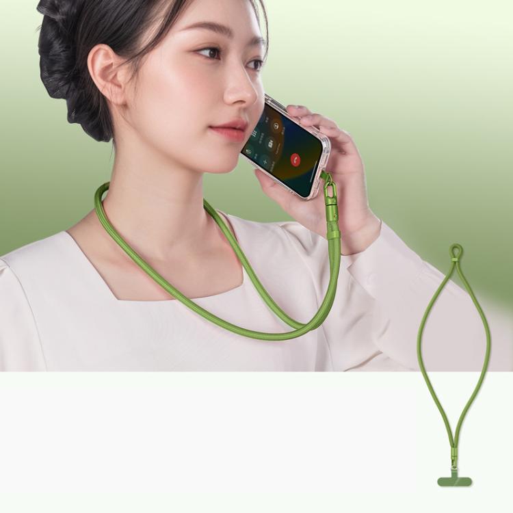 Adjustable Phone Lanyard With Self-Locking 360-Degree Rotatable Anti-Tangle Design & TPU Clip, Neck Black, Neck Orange, Neck Green, Crossbody Black, Crossbody Orange, Crossbody Green