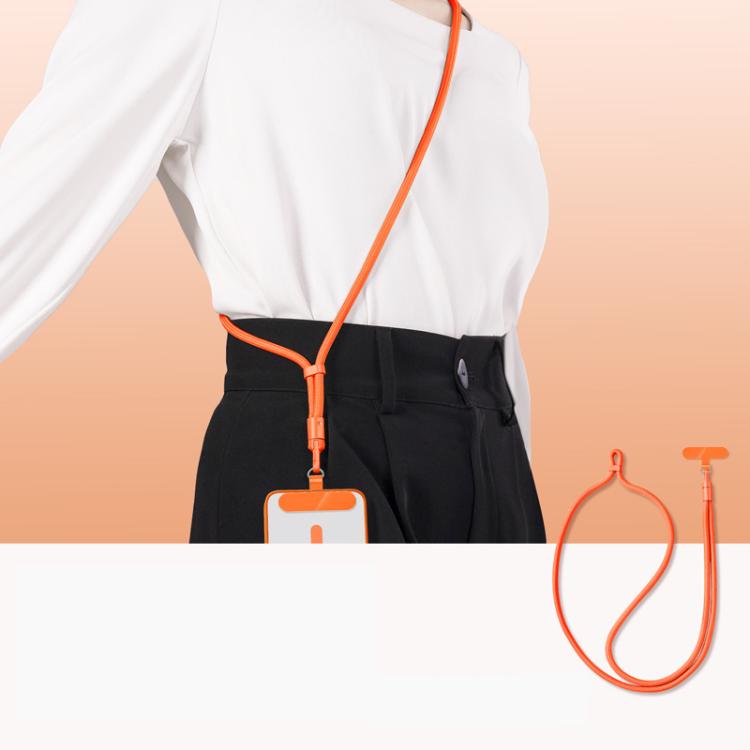 Adjustable Phone Lanyard With Self-Locking 360-Degree Rotatable Anti-Tangle Design & TPU Clip, Neck Black, Neck Orange, Neck Green, Crossbody Black, Crossbody Orange, Crossbody Green