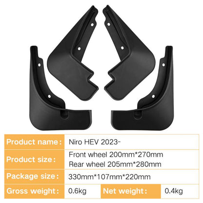 For 2023-2024 Kia Niro HEV Car Tire Soft Rubber Mudguard, For Kia Niro HEV 2023-2024