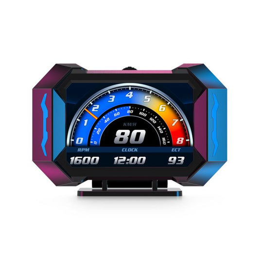 Pantalla HUD para coche P25, OBD+GPS, LCD, instrumento multifuncional, P25