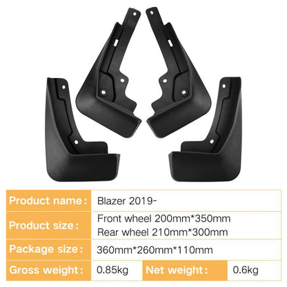 For 2019-2024 Chevrolet Blazer Car Tire Soft Rubber Mudguard