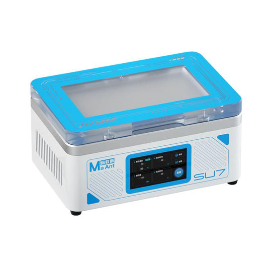 Cell Phone Repair Curved Screen Pressing Machine Flat Panel LCD Screen Vacuum Laminating Machine, EU Plug, MaAnt SU7