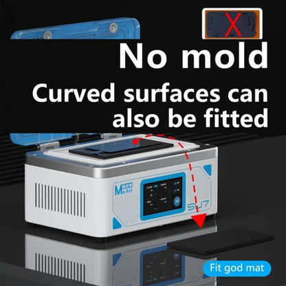 Cell Phone Repair Curved Screen Pressing Machine Flat Panel LCD Screen Vacuum Laminating Machine, EU Plug, MaAnt SU7