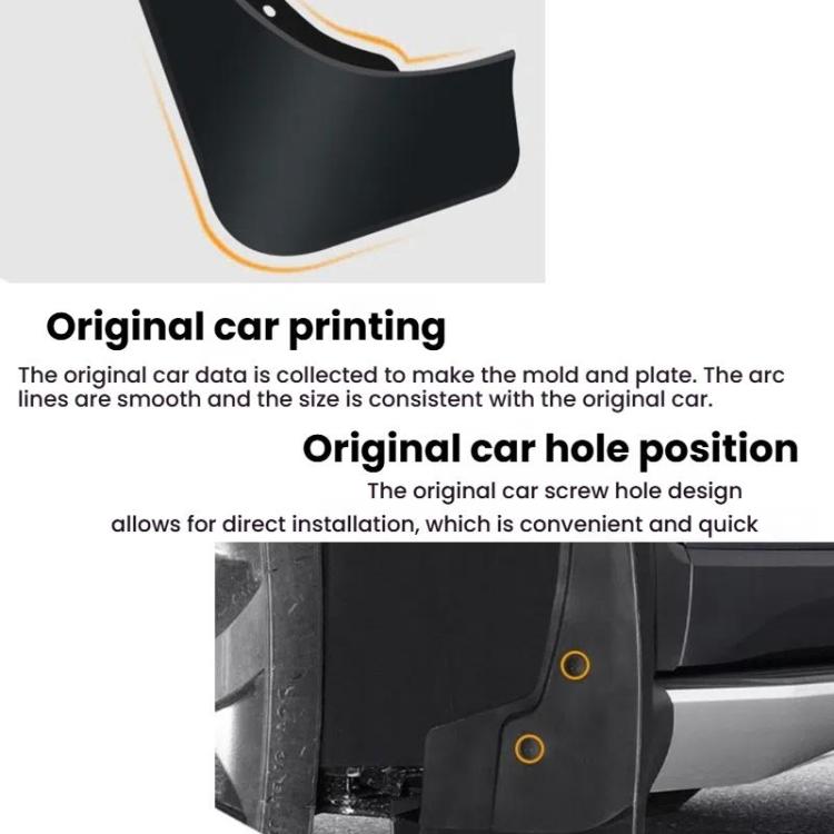 Car Tire Soft Rubber Mudguard For Peugeot, 2019-2021 508L, 2011-2018 508