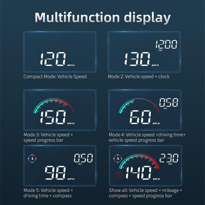 M22 Car Electronic Dog HUD Head-up Display Car OBD Universal Speedometer