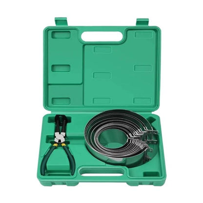 Jeu d'outils d'installation et de dépose de serre-segments de piston, 14 en 1 vert