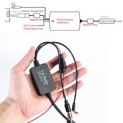 3 In 1 Car Radio FM/AM/DAB Antenna Signal Amplifier