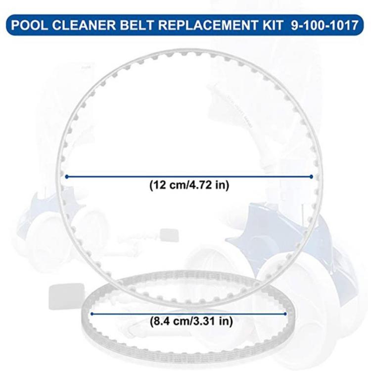 Lot de 2 courroies d'entraînement 9-100-1017 pour nettoyeurs de piscine Polaris 360 et 380, pièces de rechange, 9-100-1017