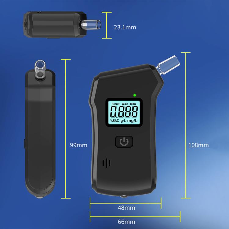 Digital Display Blow-type High-precision Alcohol Tester, 806