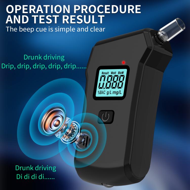 Digital Display Blow-type High-precision Alcohol Tester, 806