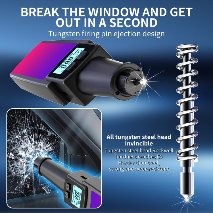 HD Digital Display Blow-type Alcohol Tester with Flashing Emergency Light, 803