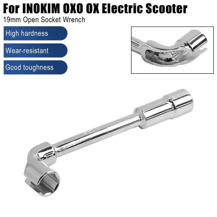 Pour clé à douille ouverte coudée en L de 19 mm pour scooter électrique INOKIM OXO OX pour la fixation de l'écrou de moteur, X1665