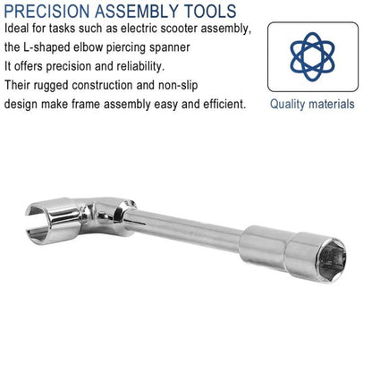 Pour clé à douille ouverte coudée en L de 19 mm pour scooter électrique INOKIM OXO OX pour la fixation de l'écrou de moteur, X1665