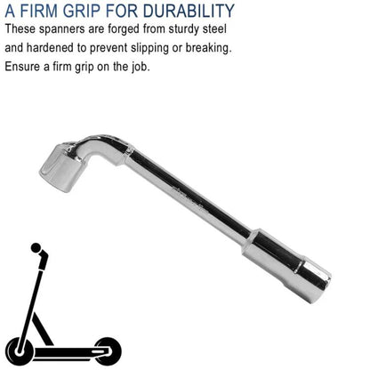 Pour clé à douille ouverte coudée en L de 19 mm pour scooter électrique INOKIM OXO OX pour la fixation de l'écrou de moteur, X1665