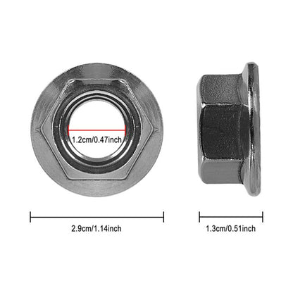 For INOKIM OXO OX Electrical Scooter Universal Tooth M14 Iron Flange Nut For Fixing Motor Shaft, 2xX1399