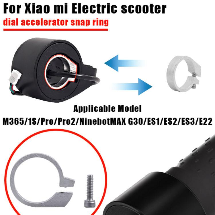 Bague d'accélérateur à clipser 2 pièces/paquet pour Xiaomi M365/1S/Pro/Pro 2/Ninebot MAX G30/ES1/ES2/ES3/E22
