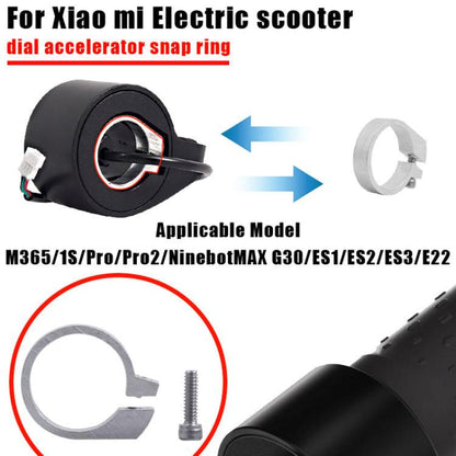 Bague d'accélérateur à clipser 2 pièces/paquet pour Xiaomi M365/1S/Pro/Pro 2/Ninebot MAX G30/ES1/ES2/ES3/E22