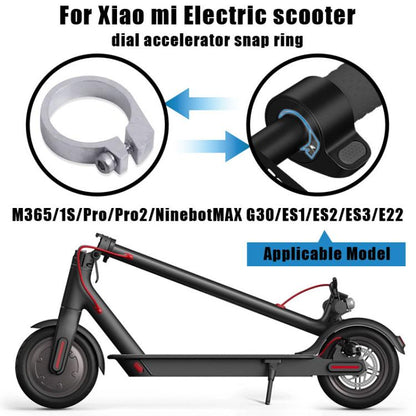 Bague d'accélérateur à clipser 2 pièces/paquet pour Xiaomi M365/1S/Pro/Pro 2/Ninebot MAX G30/ES1/ES2/ES3/E22