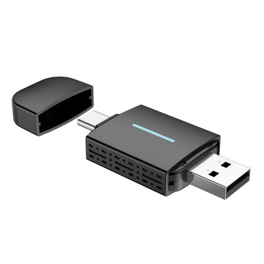 Boîtier de conversion filaire double port CarPlay/Android 2 en 1 vers sans fil, CarPlay/Android 2 en 1