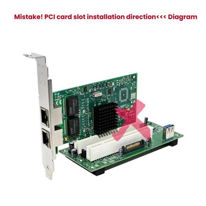 SUNWEIT ST46 PCIe X1 To 2-PCI Card Slot ASM1083 Bridge Card No Drive Plug and Play