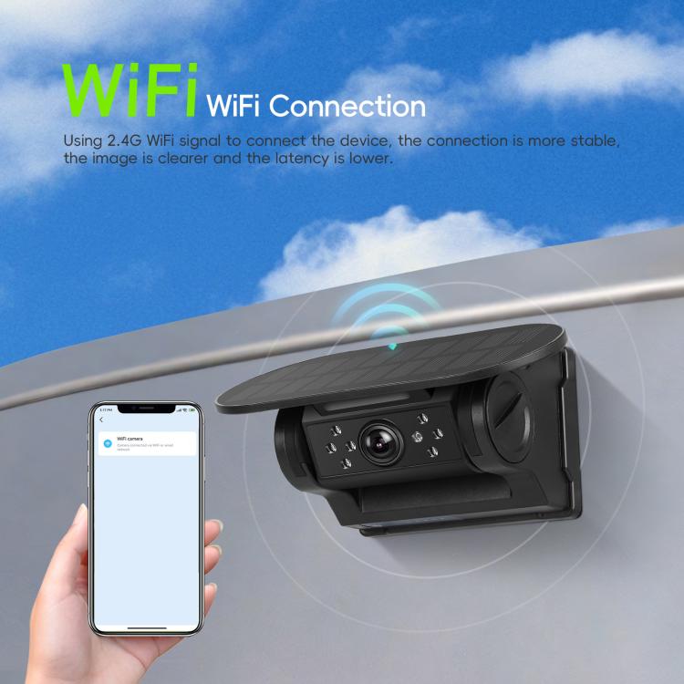 Wireless HD Solar Magnetic WIFI Camera 720P Mobile APP Universal HD Camera