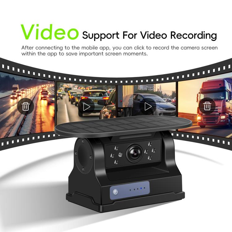 Wireless HD Solar Magnetic WIFI Camera 720P Mobile APP Universal HD Camera