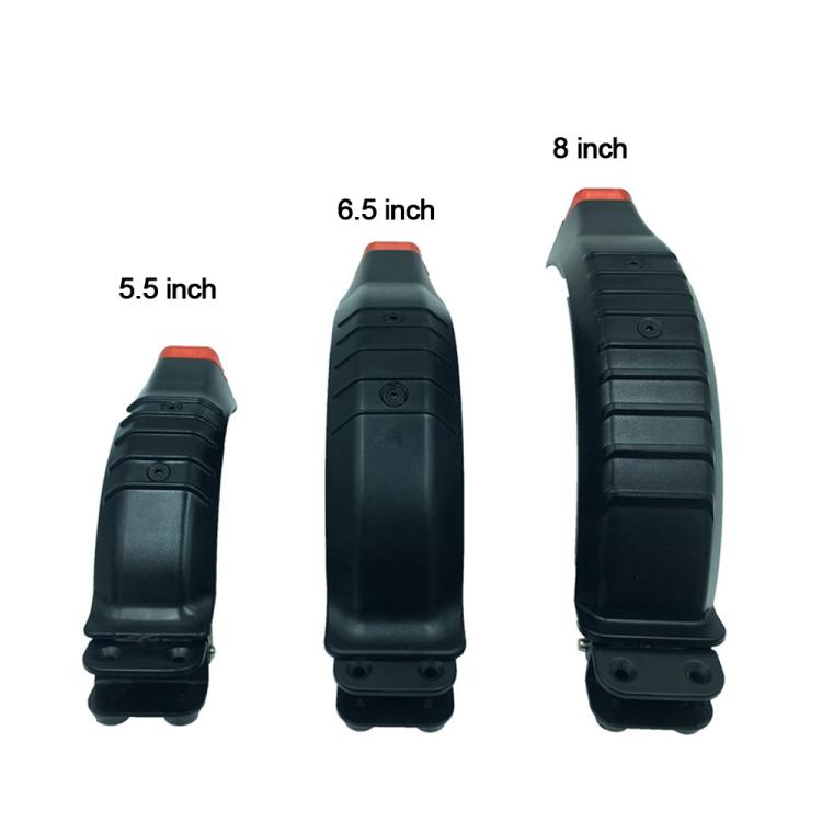 Rear Mudguard Rear Wheel Brake Fender With Safe Light For Carbon Fiber Scooter, 6.5 Inch, 8 Inch