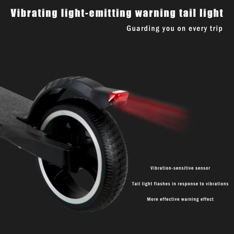 Rear Mudguard Rear Wheel Brake Fender With Safe Light For Carbon Fiber Scooter, 6.5 Inch, 8 Inch
