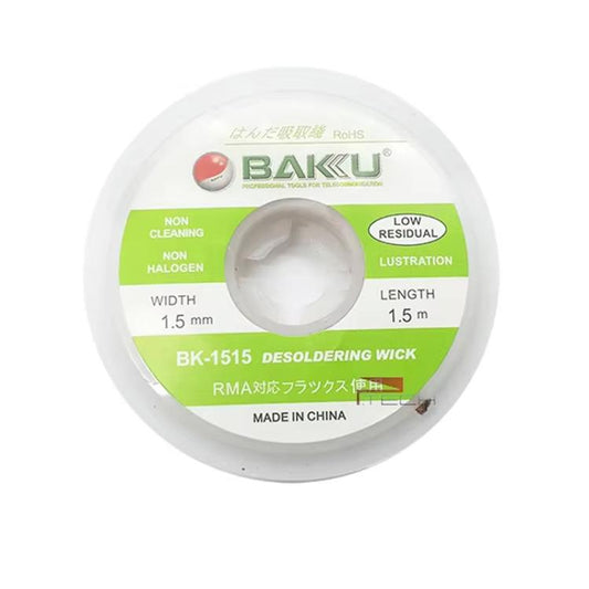 Tresse à dessouder Solder Wick pour réparation électronique, BAKU BK-1515, BAKU BK-2015, BAKU BK-2515, BAKU BK-3015