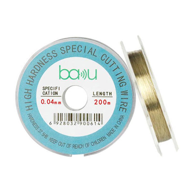 200m/329ft Carbon Steel Screen Separator Cutting Wire for Smartphone & Tablet LCD Screen Repair, BAKU 0.03mm, BAKU 0.04mm, BAKU 0.05mm, BAKU 0.06mm, BAKU 0.08mm