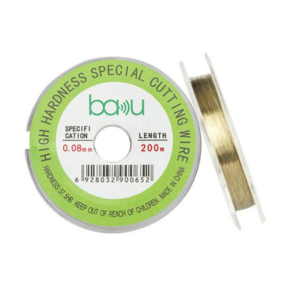 200m/329ft Carbon Steel Screen Separator Cutting Wire for Smartphone & Tablet LCD Screen Repair, BAKU 0.03mm, BAKU 0.04mm, BAKU 0.05mm, BAKU 0.06mm, BAKU 0.08mm