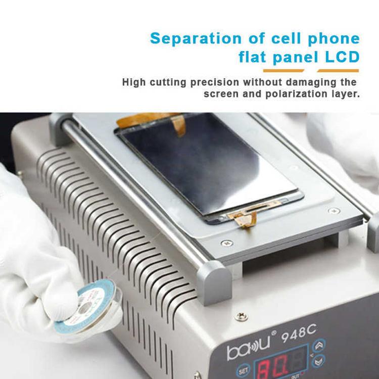 200m/329ft Carbon Steel Screen Separator Cutting Wire for Smartphone & Tablet LCD Screen Repair, BAKU 0.03mm, BAKU 0.04mm, BAKU 0.05mm, BAKU 0.06mm, BAKU 0.08mm