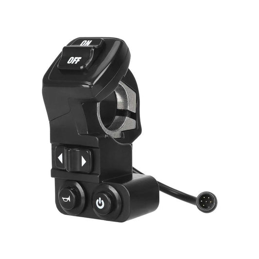 For KuKirin G2 Pro / G2 Max Scooter Handlebar Switch 4-in-1 6-Core Waterproof Control with Turn Signal, Horn, Headlight & Power Button, Switch