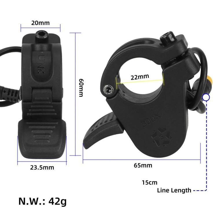 For Kukirin G3 Pro Electric Scooter Waterproof Thumb Throttle Accelerator with 3-Pin Connector, For Kukirin G3 Pro