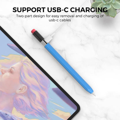 For Apple Pencil USB-C AhaStyle PT180-3 Silicone Pen Case