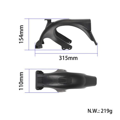 For Ninebot Max G2 Electric Scooter Accessories, Rear Fender With Hook+Tail Light+Metal Clamp, Rear Fender With Hook+Metal Clamp, Rear Fender With Hook, Rear Fender