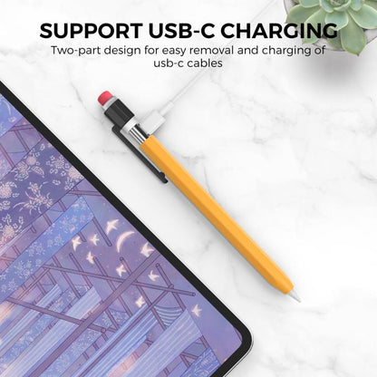 AhaStyle PT180-K Stylus Retro Anti-slip Protection Case, For Apple Pencil USB-C, For Apple Pencil 1, For Apple Pencil 2