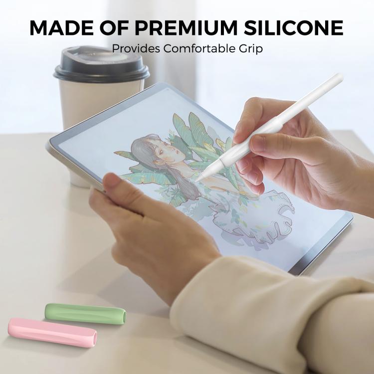 For Apple Pencil USB-C / 2  AhaStyle PT113-3 3pcs Silicone Pen Grip