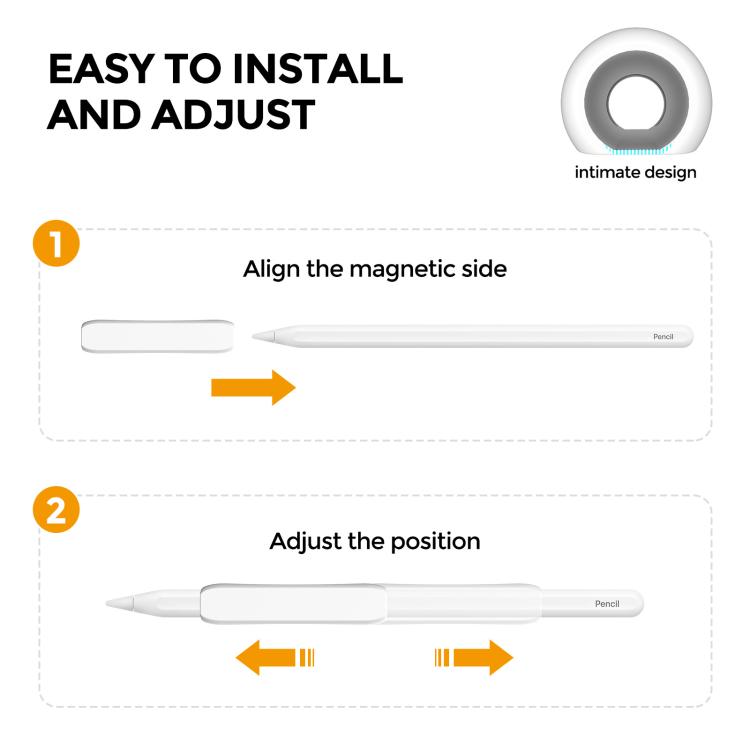 For Apple Pencil USB-C / 2  AhaStyle PT113-3 3pcs Silicone Pen Grip